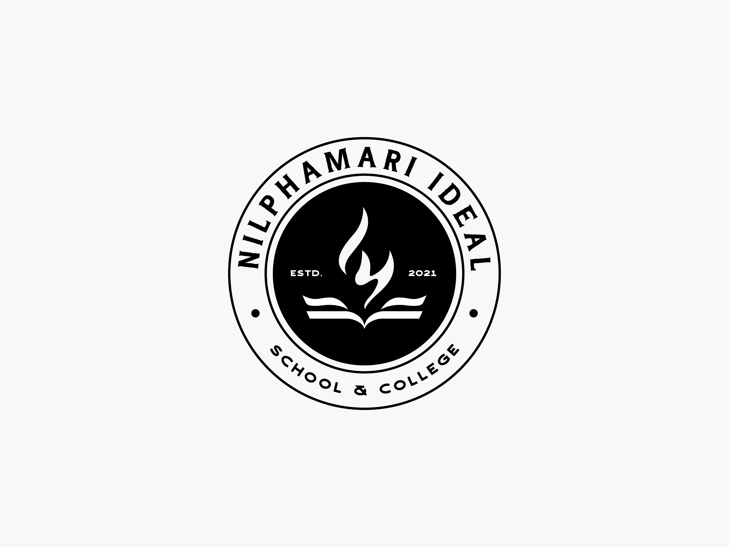 Nilphamari Ideal School & College Logo